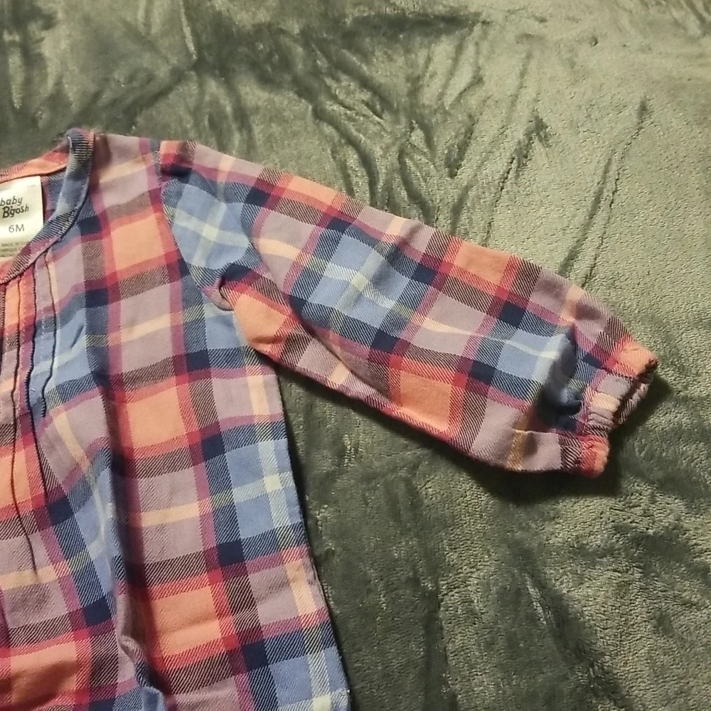 Oshkosh Baby Girl's Plaid Onesie